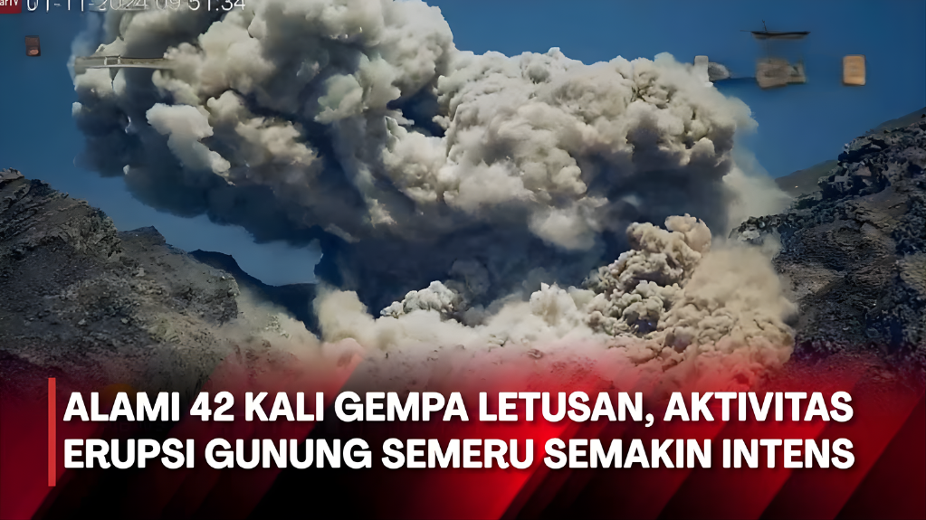 Gunung Semeru Alami 83 Kali Gempa Letusan, Status Masih Siaga Level III